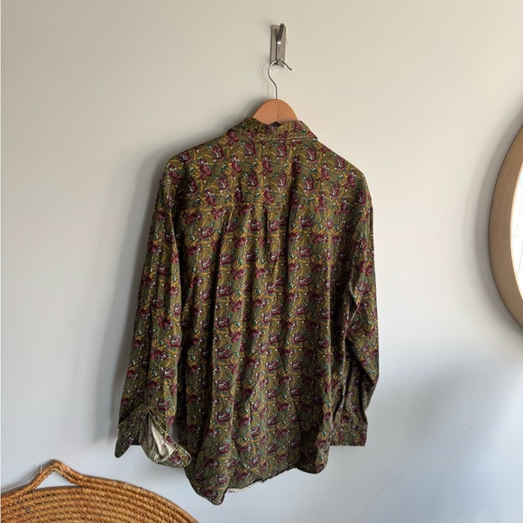 Vintage NAK Green and Purple Patterned Button-Down Shirt - Picture 6 of 7